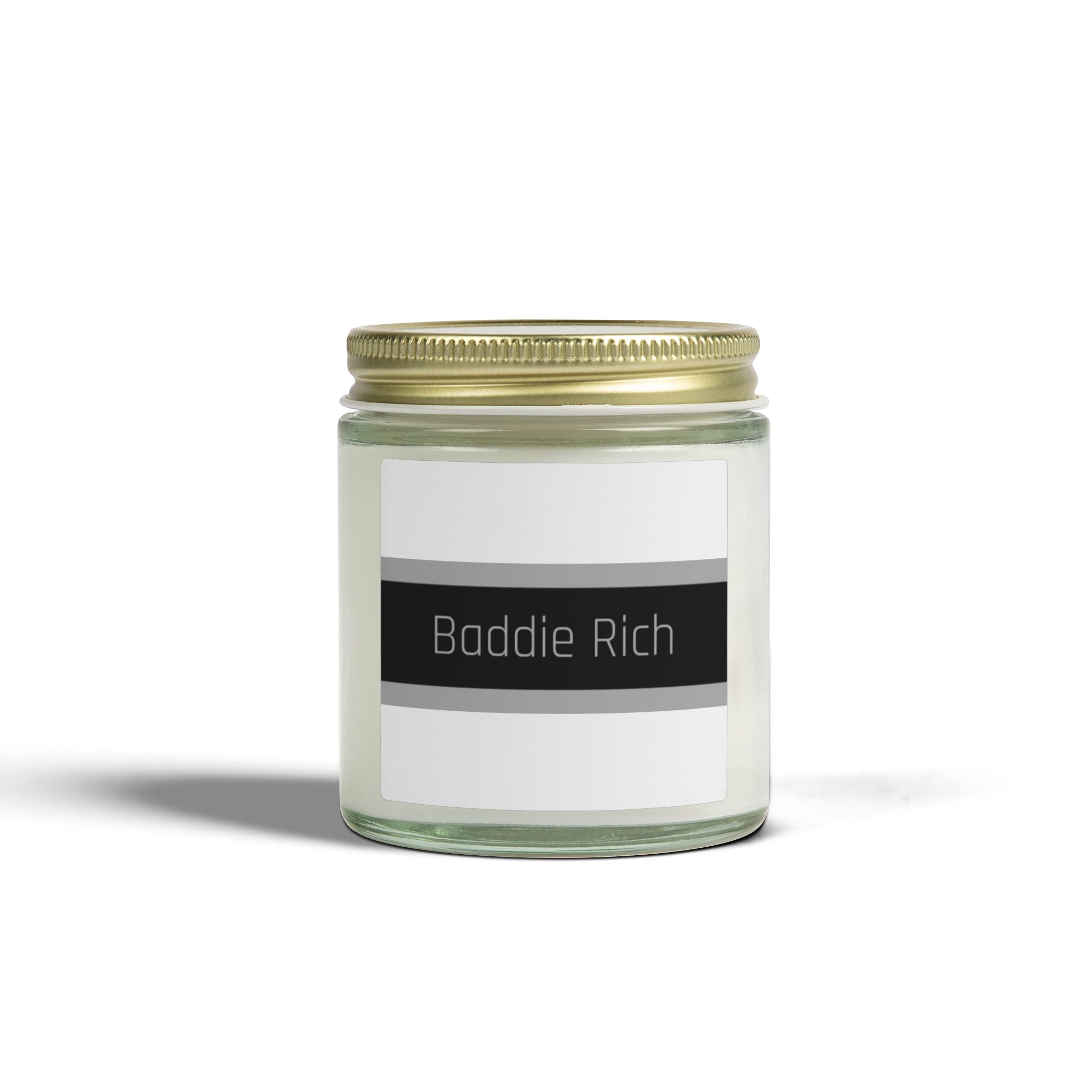 Coconut Apricot Scented Candle (4oz/9oz) — 'Baddie Rich' Jar Candle