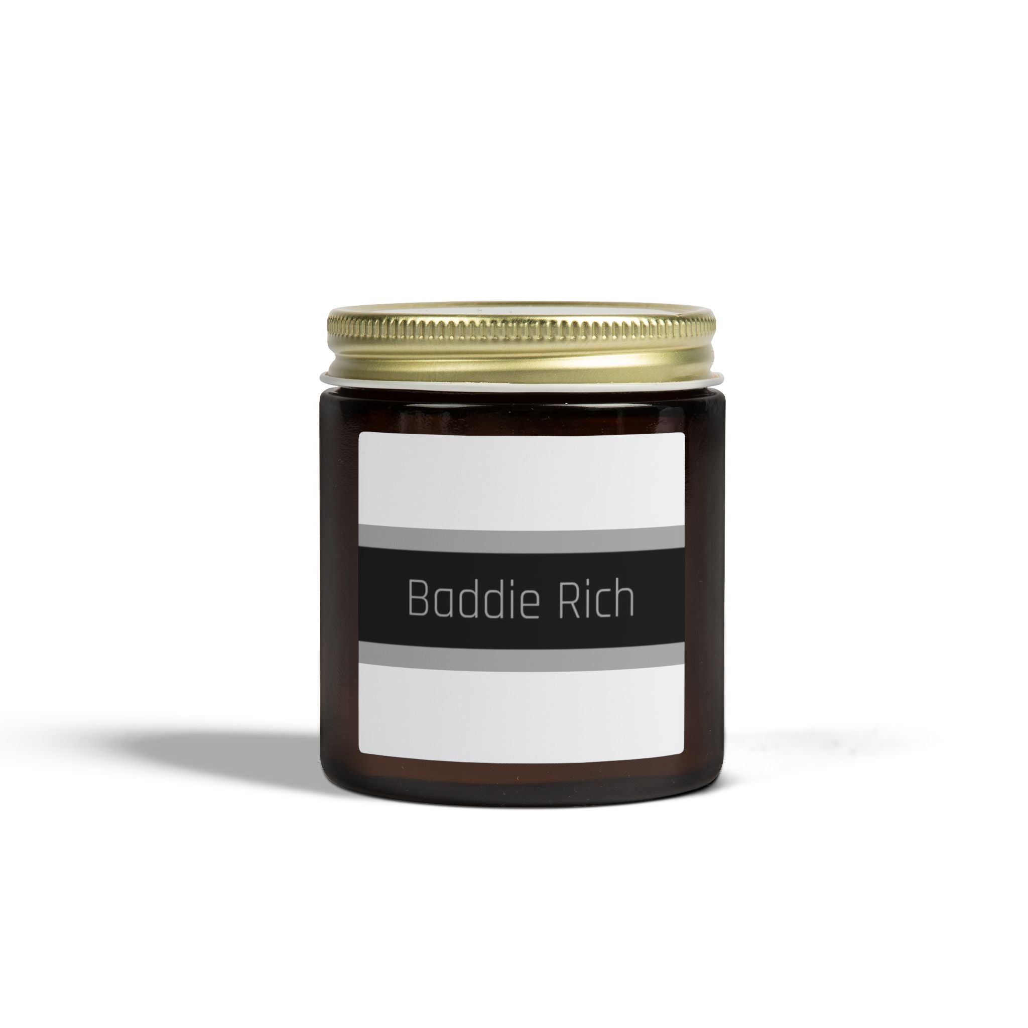 Coconut Apricot Scented Candle (4oz/9oz) — 'Baddie Rich' Jar Candle