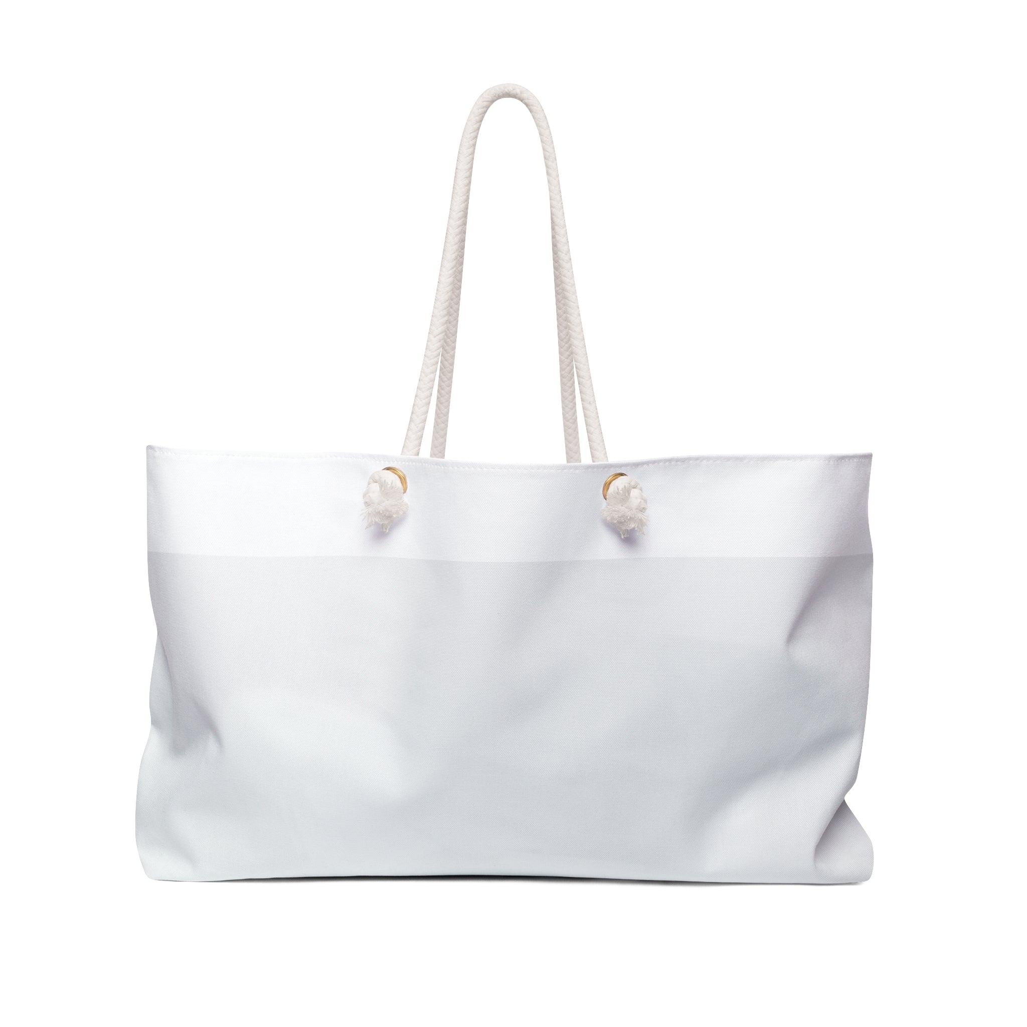 White Rope-Handle Weekender Bag - Large Beach & Travel Tote