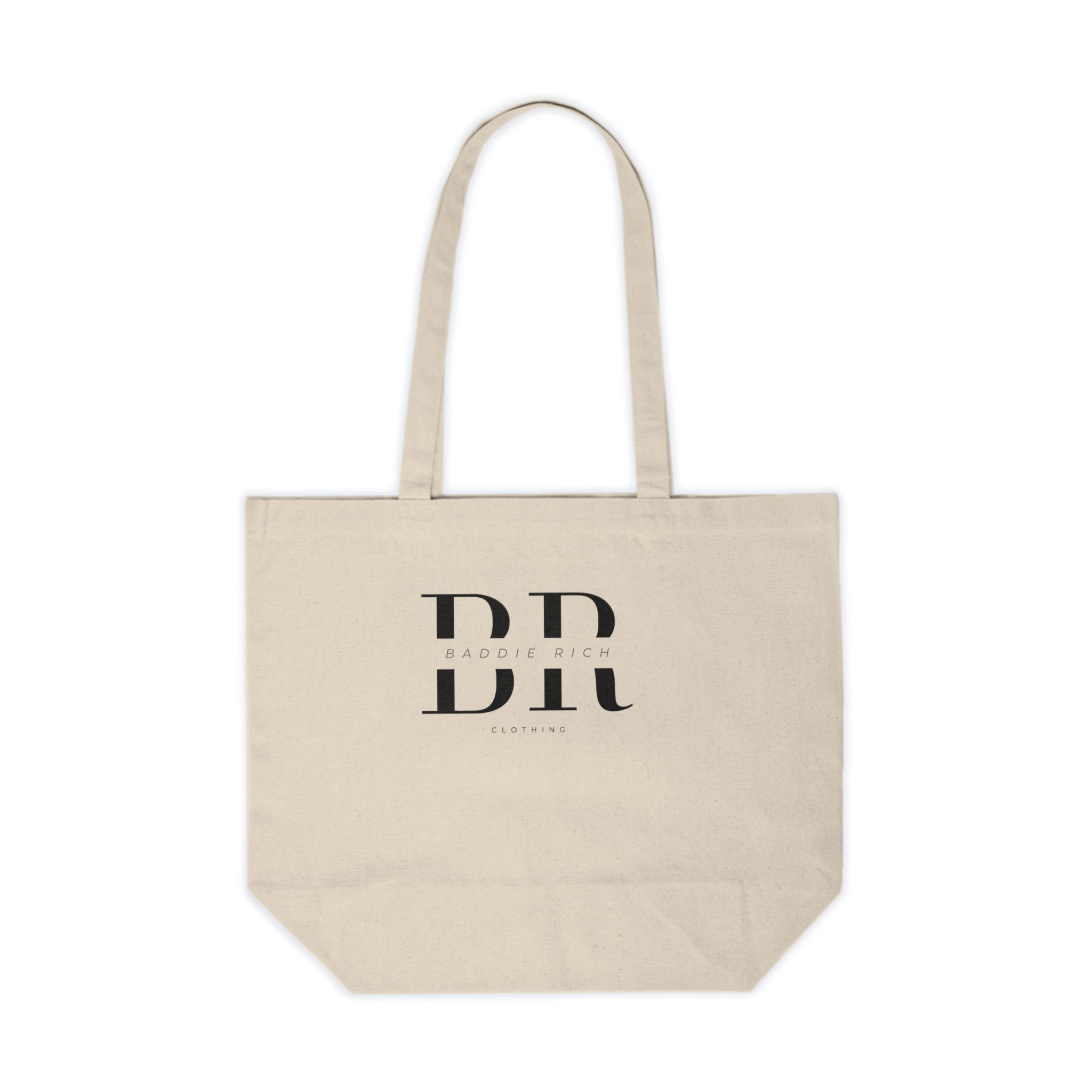 Designer Monogram Canvas Tote Bag — 'DR' Branded Shopping Tote