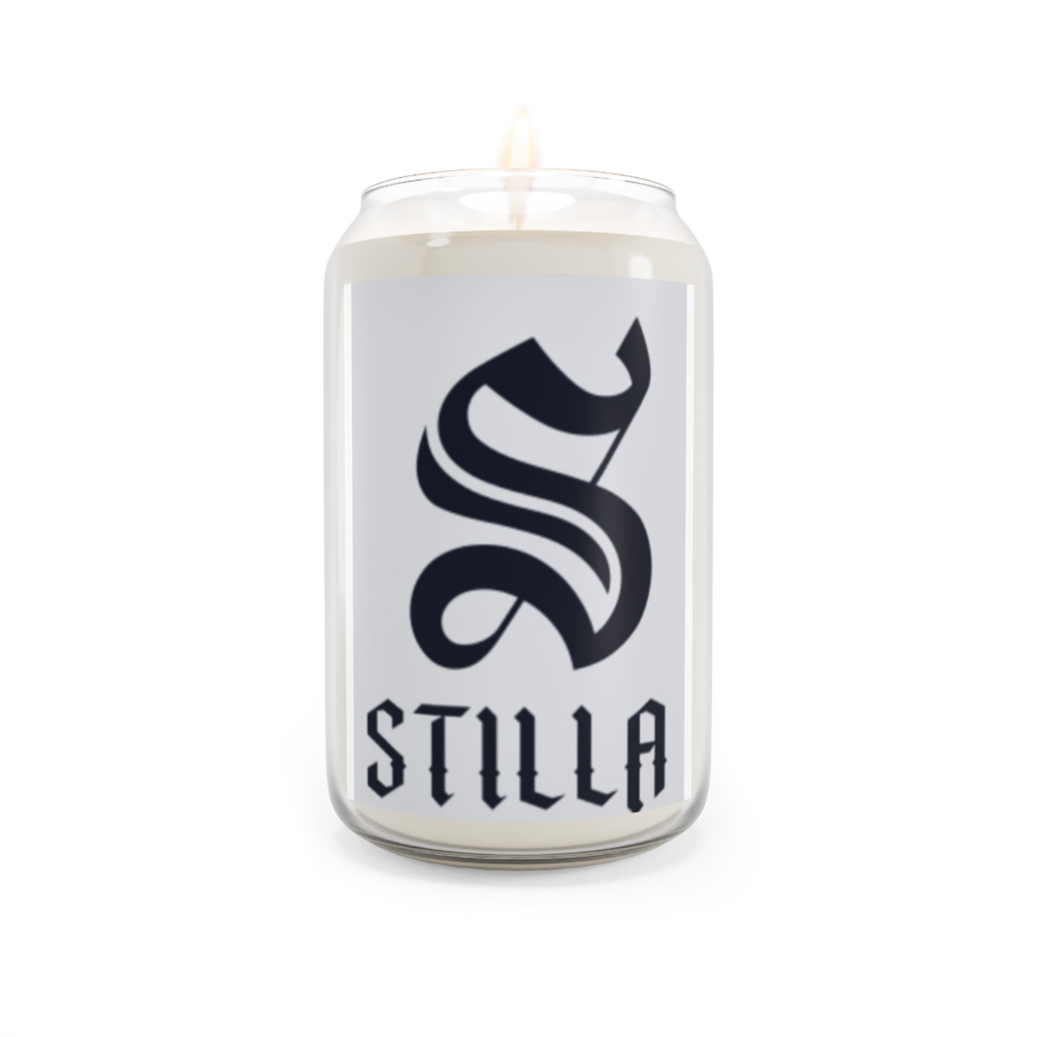 Stilla S Logo Soy Candle — 13.75 oz Scented Jar