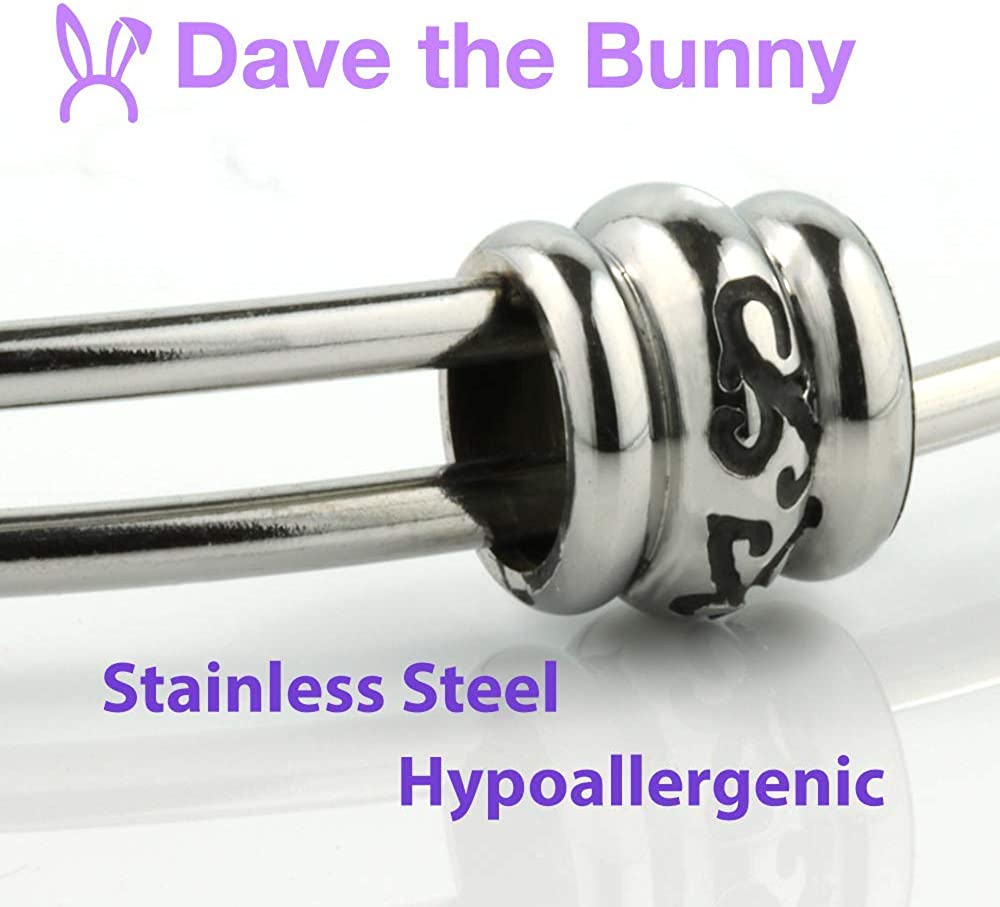 Guitar Pink with White Angel Wings Fancy Charm Bangle