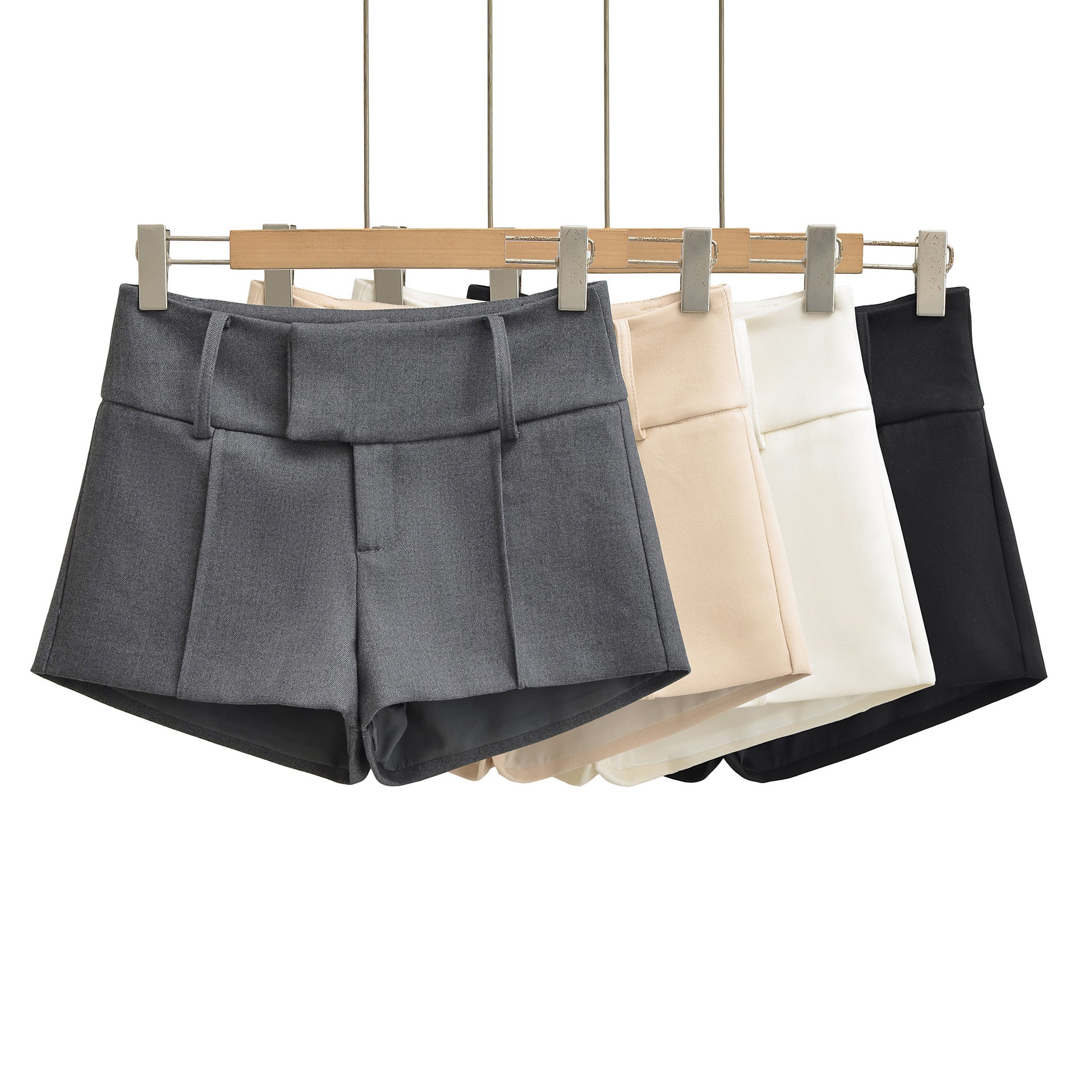 Low waist slimming A-line hip hugging shorts for women